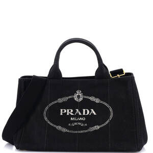 Prada Canapa Convertible Tote Canvas #199891P90B